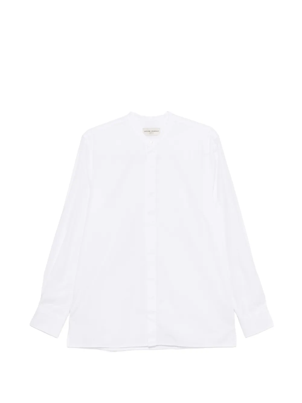 Officine Generale Gaston band-collar shirt - Bianco