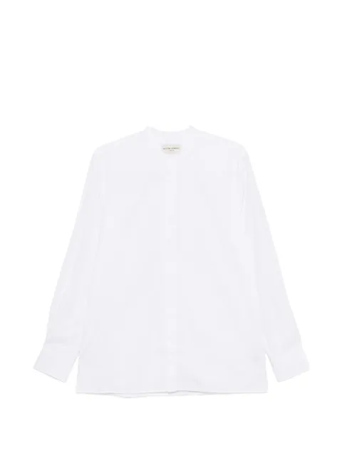 Officine Generale Gaston band-collar shirt