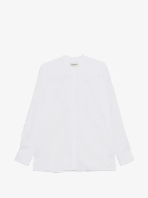 Officine Generale Gaston band-collar shirt