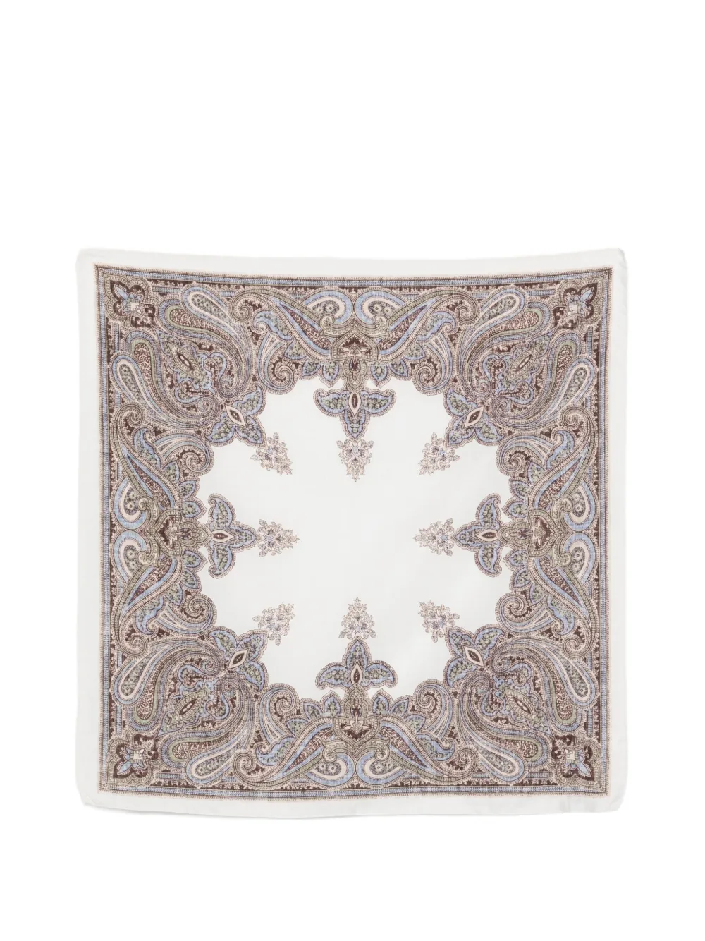 Dell'oglio Sciarpa Tokyo con stampa paisley - Bianco