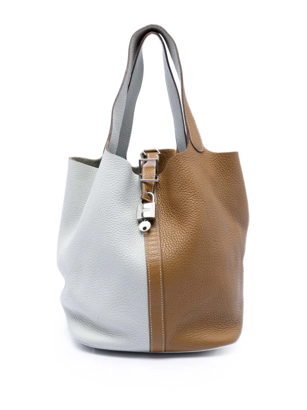 Hermès Pre-Owned 2013 Bicolor Clemence Picotin Lock 26 handbag - Grigio