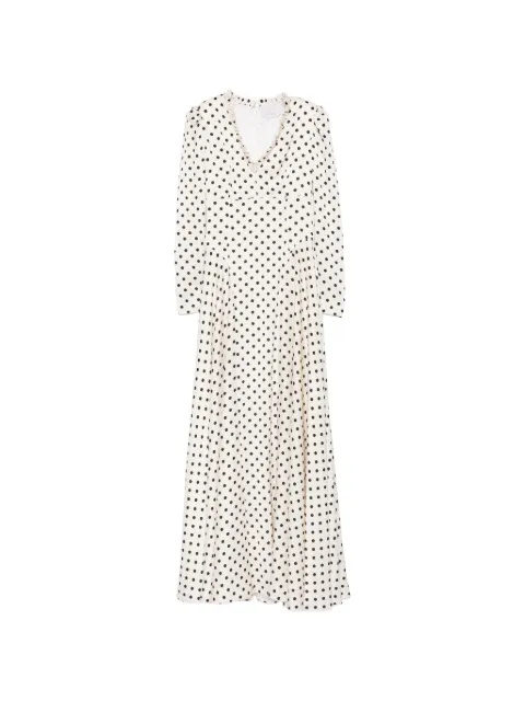 Adamaris polka-dot maxi dress