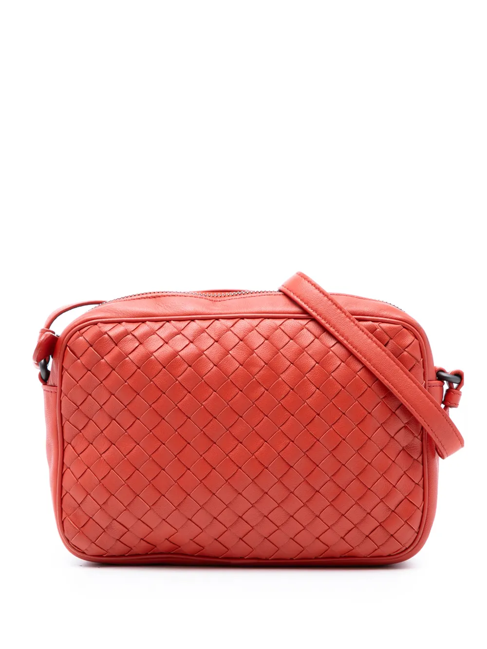 Bottega Veneta Pre-Owned 2012-2025 Small Nappa Intrecciato Camera Bag crossbody bag - Arancione