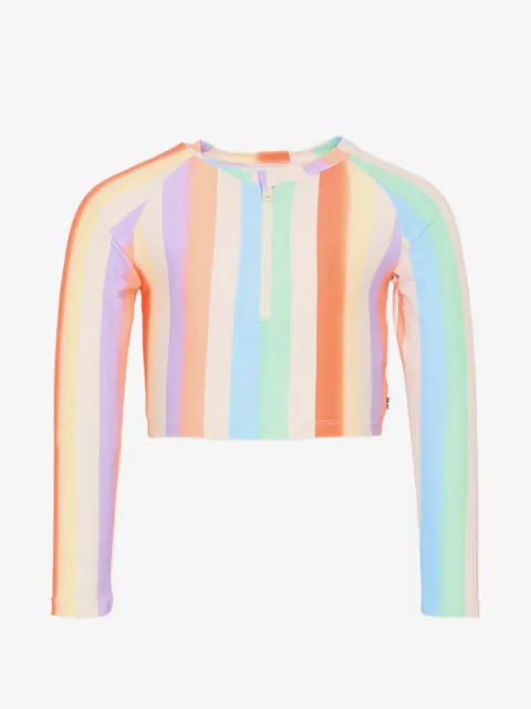 Molo striped zip-up sun protection