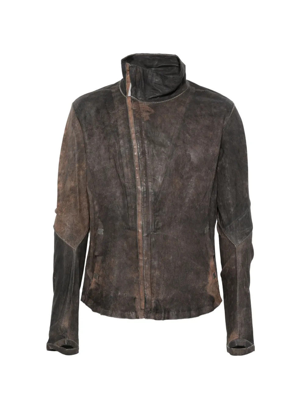 Isaac Sellam Experience Imparable leather jacket - Braun