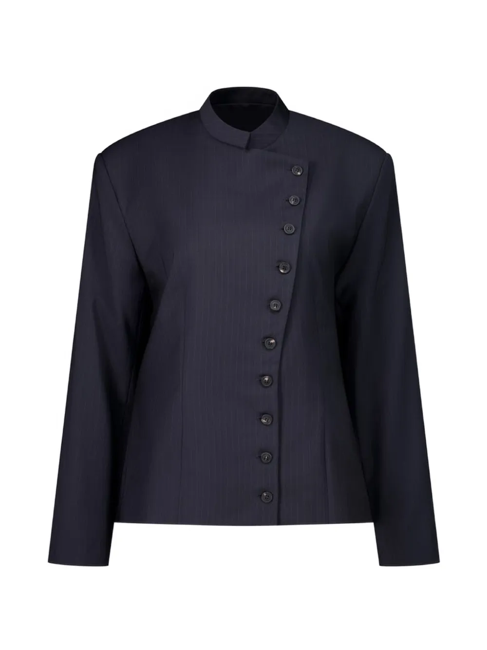 Paloma Wool Banjo buttoned pinstripe-pattern jacket - Blu