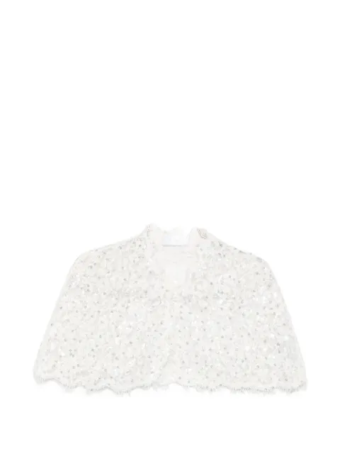 Adamaris sequin-embroidered lace jacket