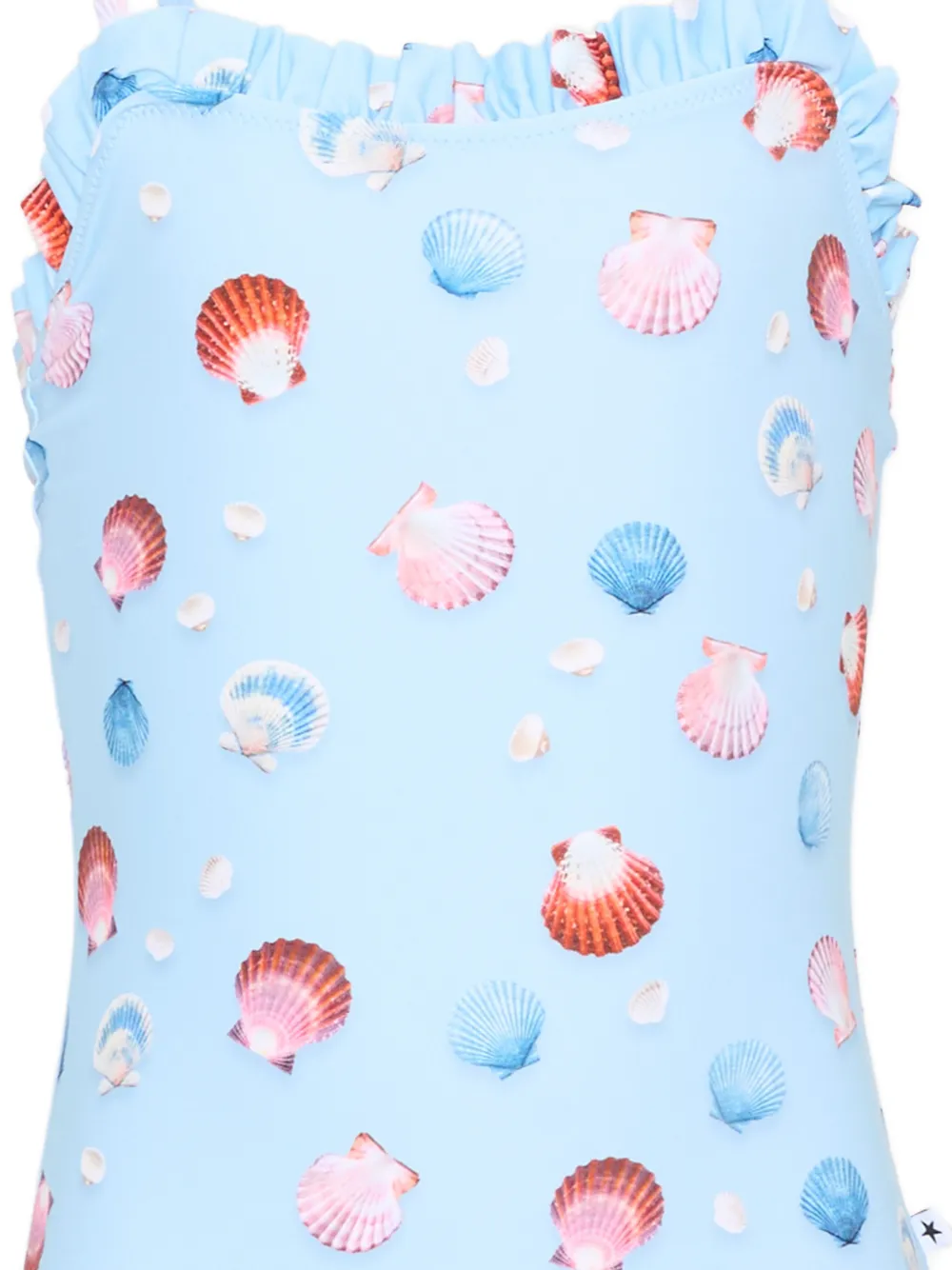 Molo Badpak met schelpenprint Blauw