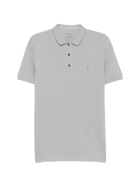 AllSaints logo-embroidered slim-fit polo shirt