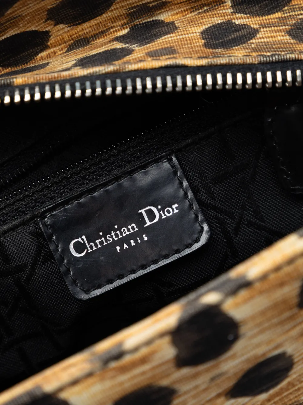 Christian Dior Pre-Owned 1999 ミディアム キャンバス レオパード