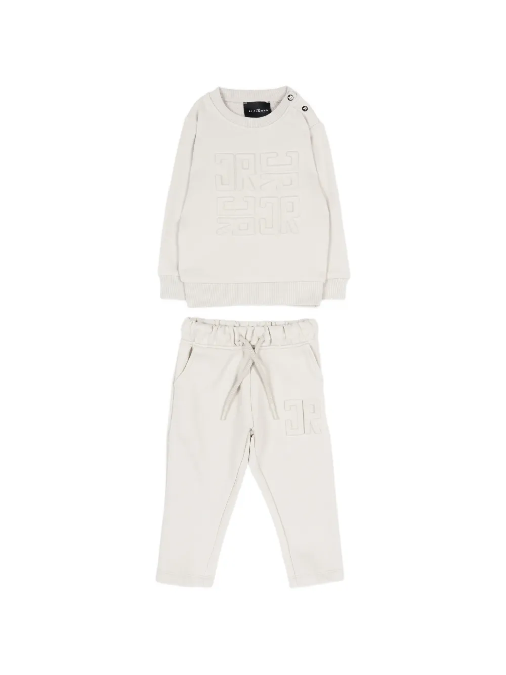 John Richmond Junior logo embossed tracksuit - Toni neutri