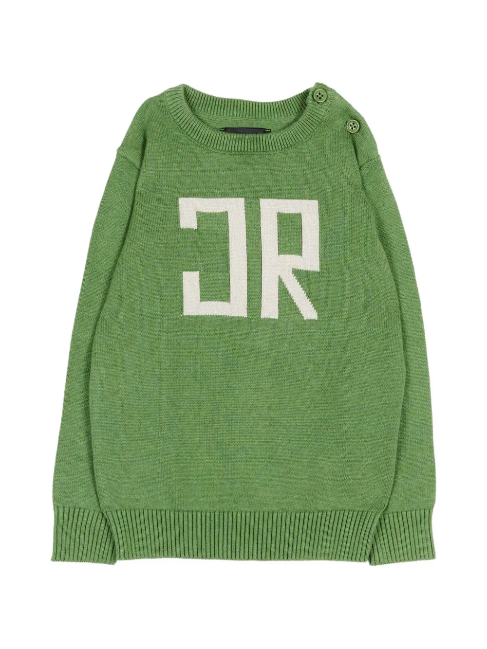 John Richmond Junior embroidered-logo sweatshirt - Verde