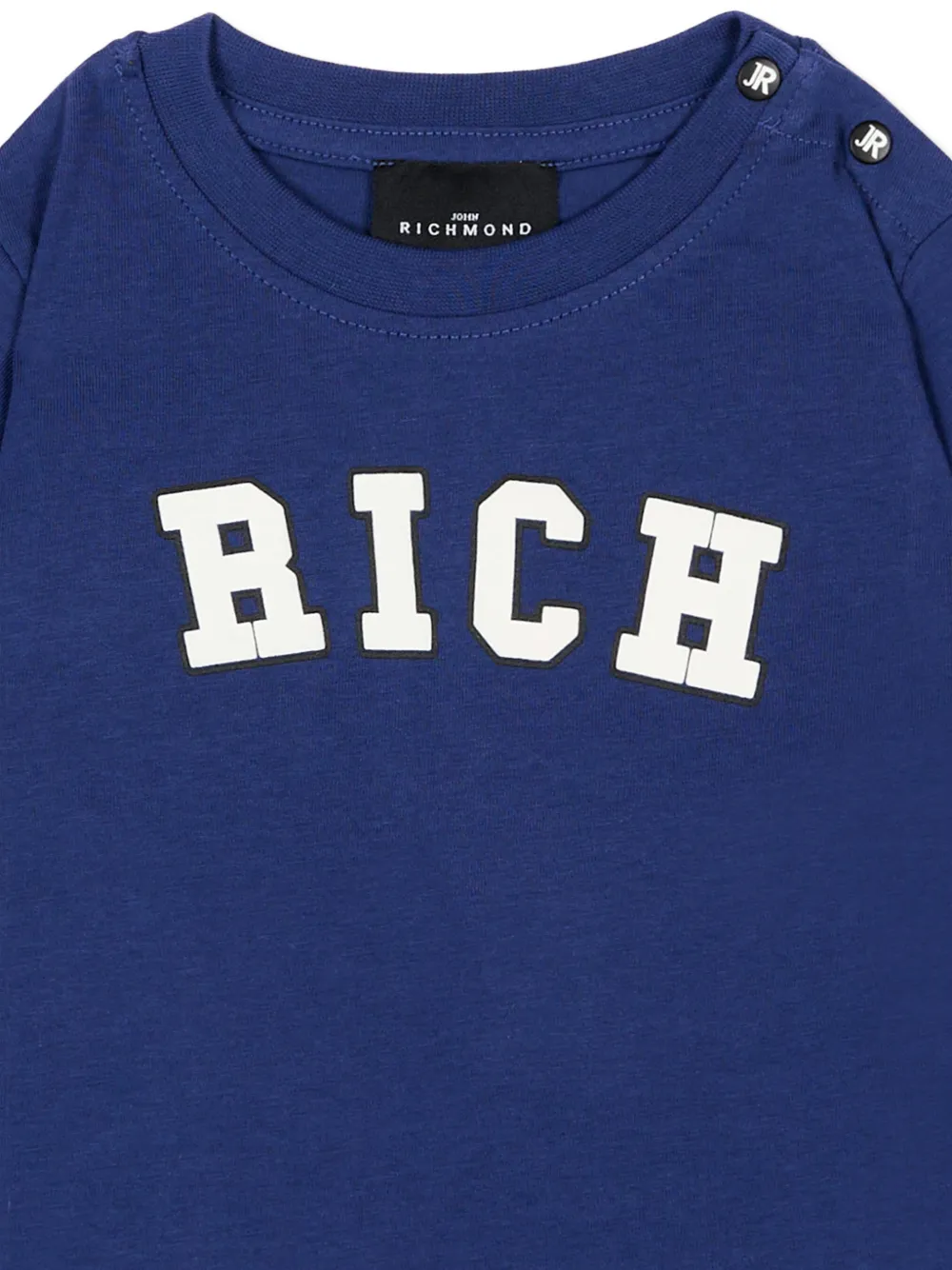 John Richmond Junior Katoenen T-shirt Blauw