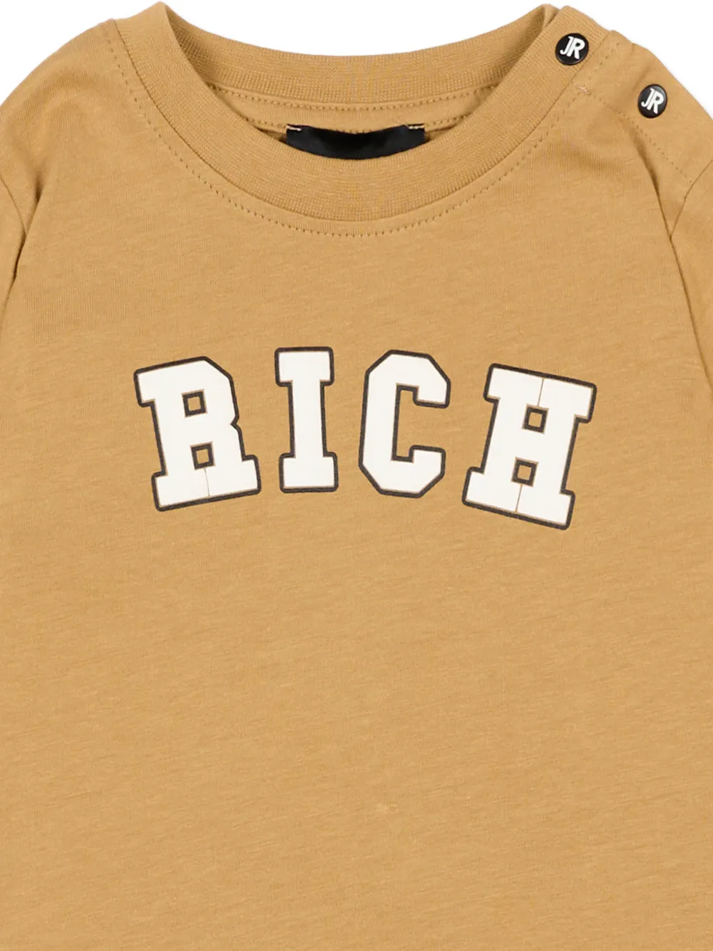 John Richmond Junior Katoenen T-shirt Beige