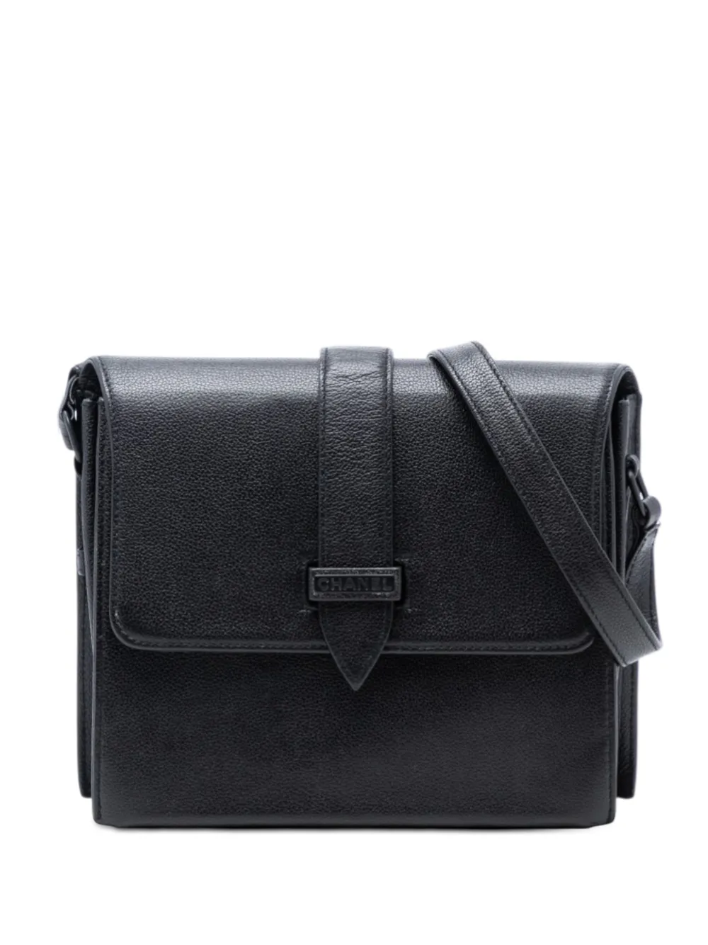 CHANEL Pre-Owned 1997-1999 Grained Calfskin Flap crossbody bag - Nero