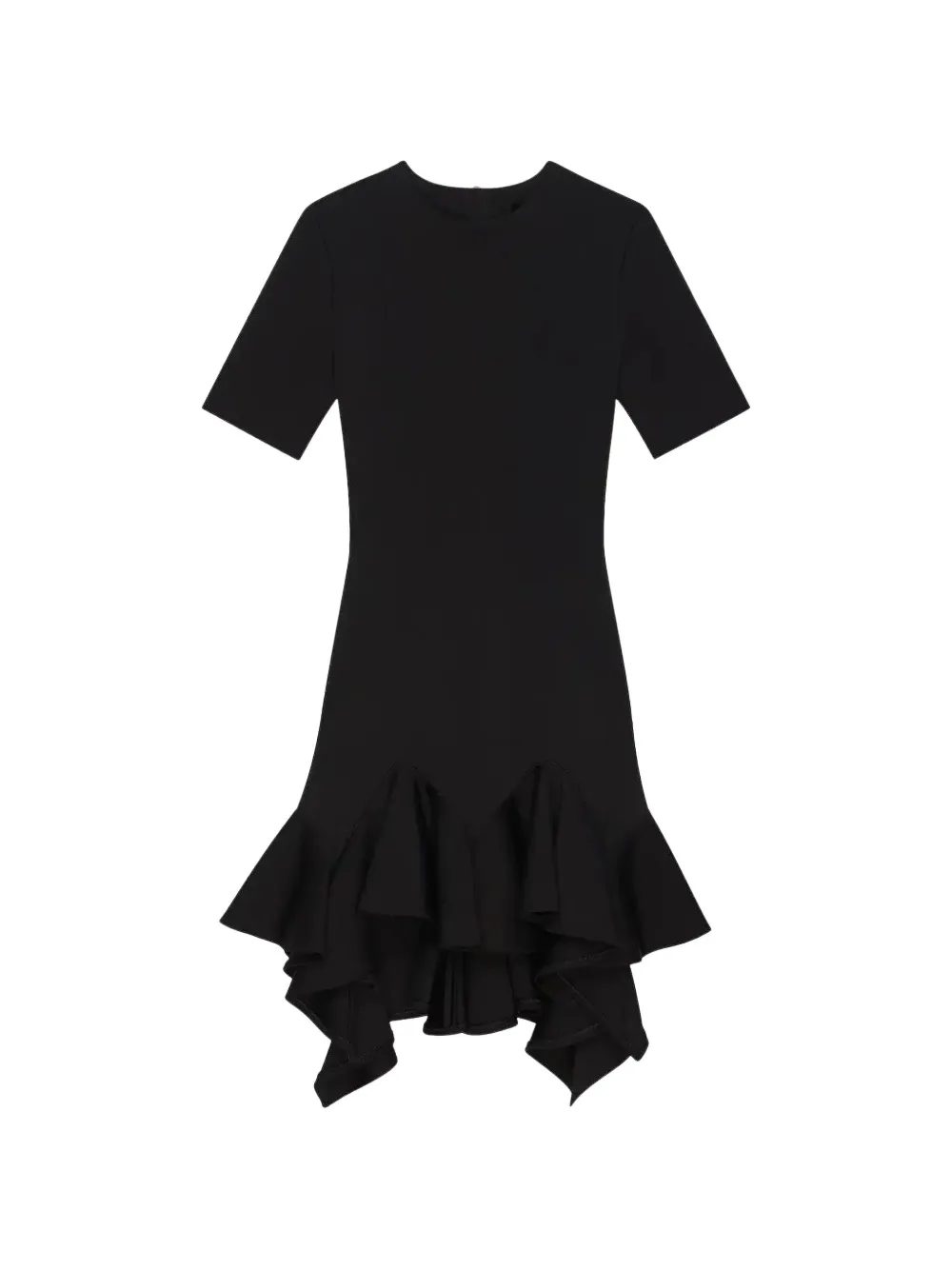 Givenchy ruffle-hem mini dress - Nero