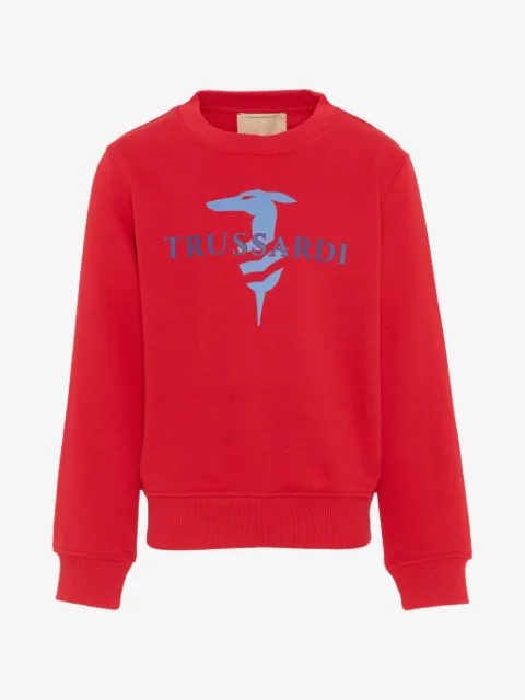 TRUSSARDI JUNIOR logo-print sweatshirt