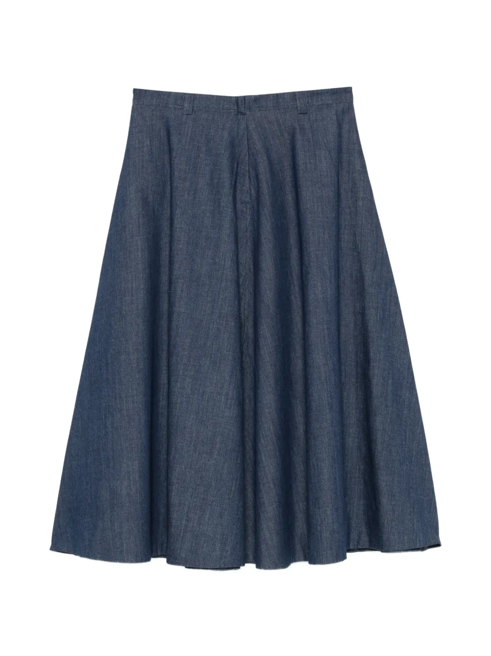  Incotex Falda Midi Acampanada - Azul 