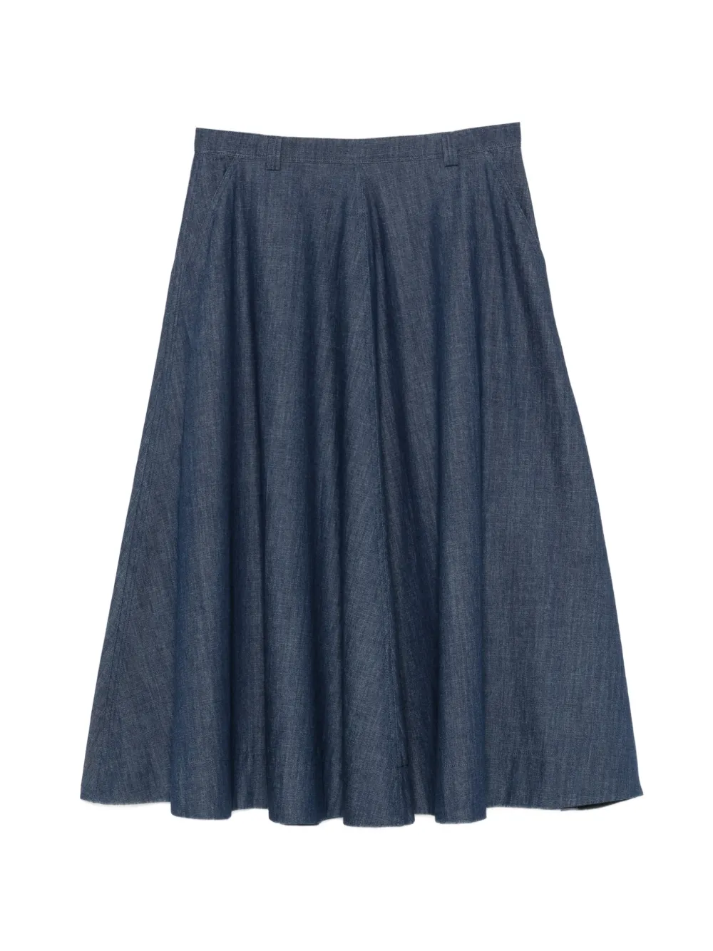 Incotex flared midi skirt - Blu