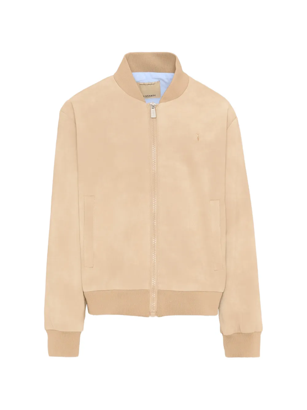 TRUSSARDI JUNIOR zip-up bomber jacket - Toni neutri