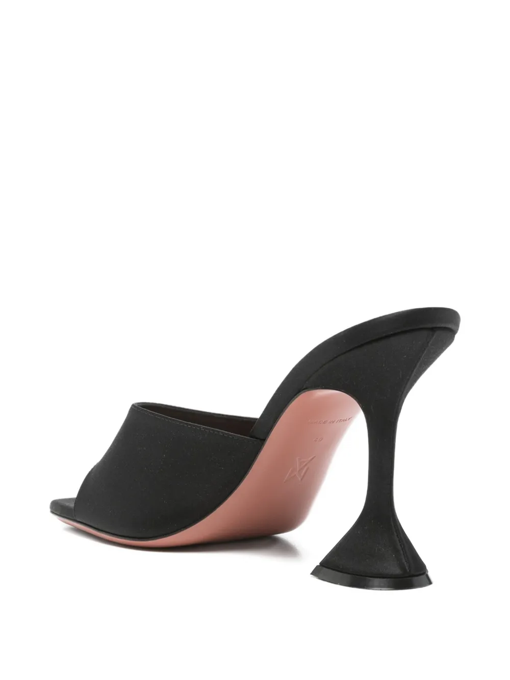 Amina Muaddi Lupita black sandals Zwart