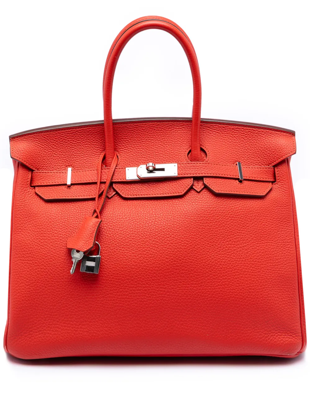 Hermès Pre-Owned 2000-2014 Togo Birkin Retourne 35 handbag - Rosso