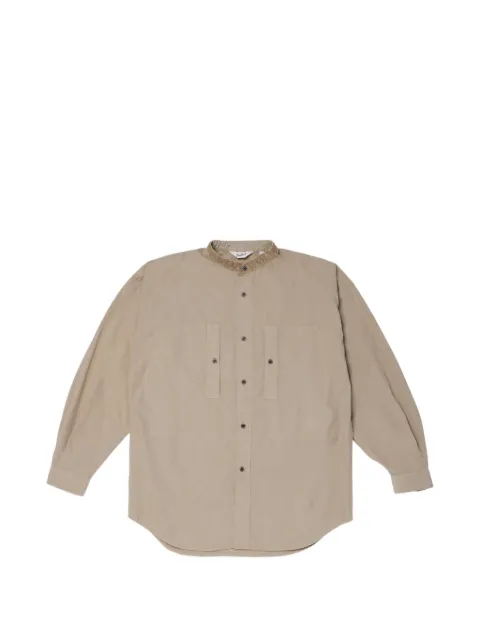 Woolrich garment-dyed cotton-poplin shirt