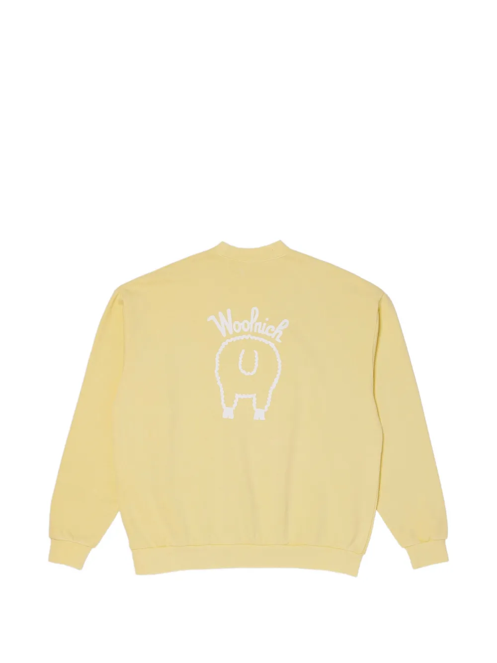 Woolrich Sweater met print Geel