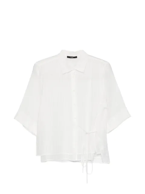 Seventy crinkled side-tie blouse