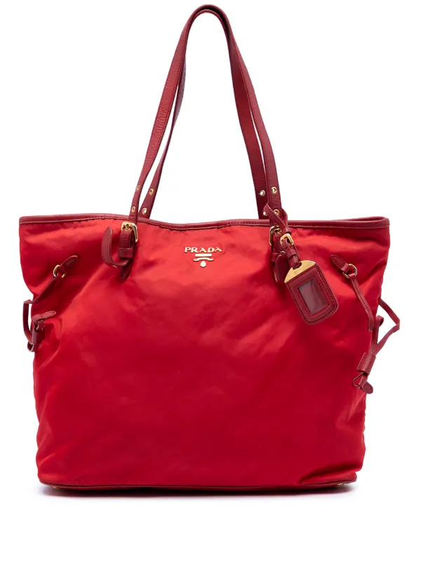PRADA トートバッグ BR4001 TESSUTO+SAFFIAN Prada Purple Tessuto 