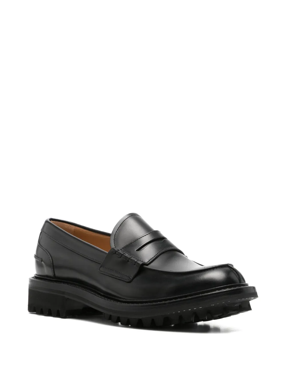 Church's chunky-sole penny loafers Zwart