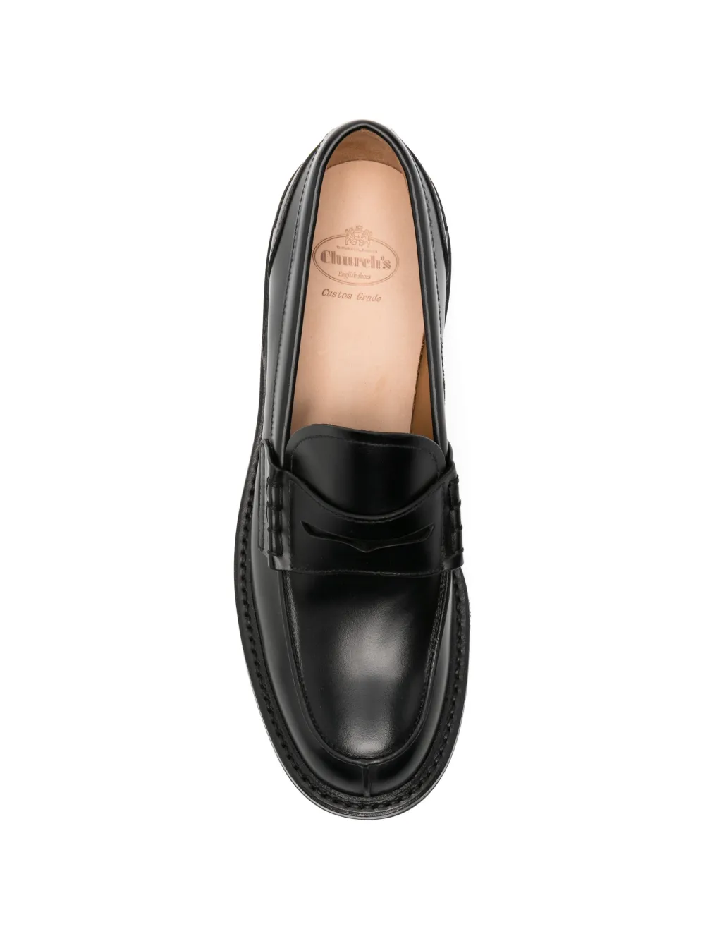 Church's chunky-sole penny loafers Zwart