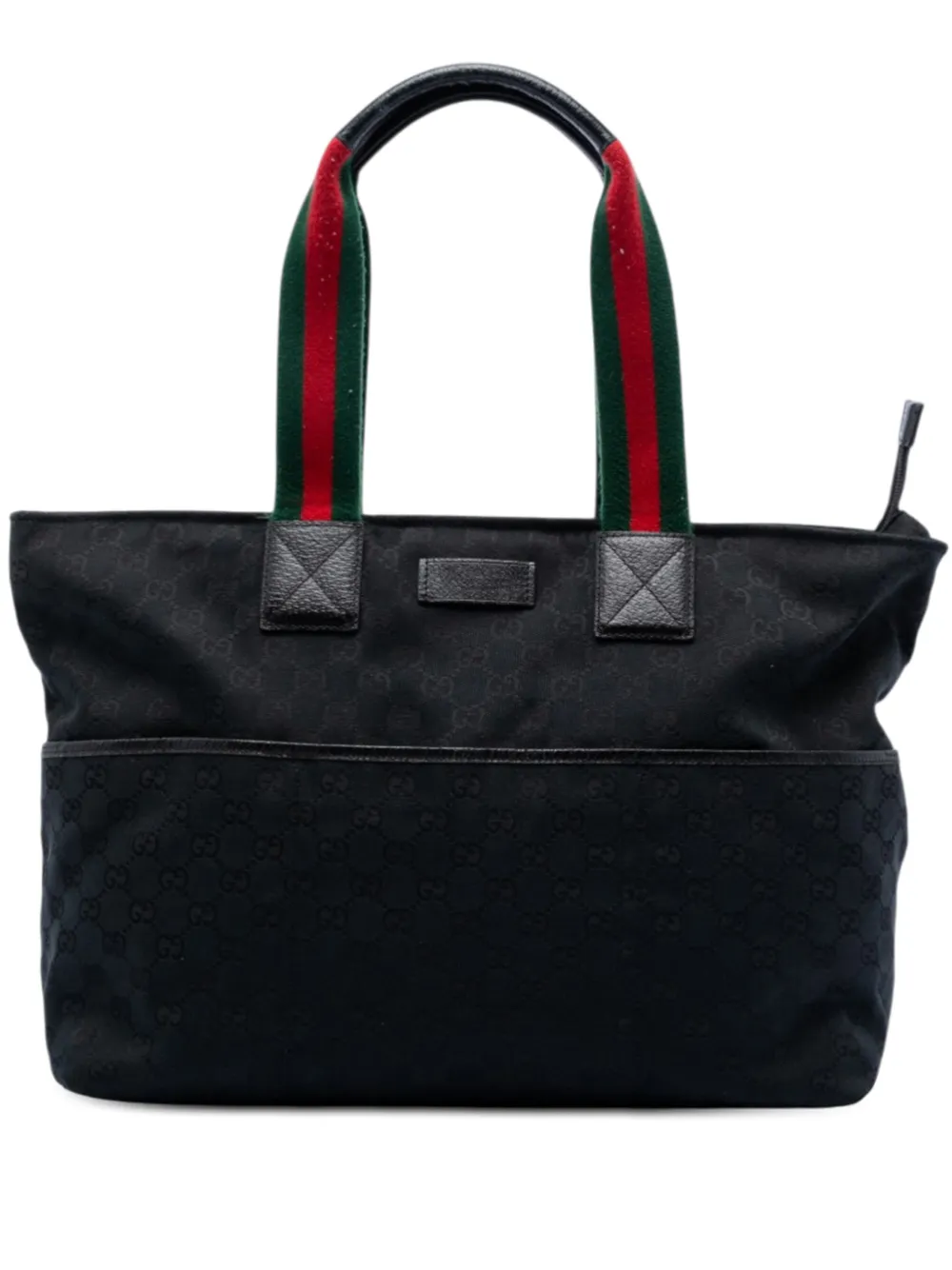 Gucci Pre-Owned 2016-2026 GG Canvas Web tote bag - Nero