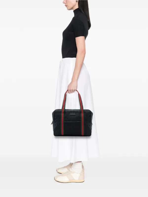 Gucci Pre-Owned 2016-2025 GGキャンバス ウェブ ビジネスバッグ