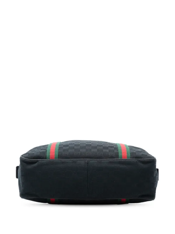 Gucci Pre-Owned 2016-2025 GGキャンバス ウェブ ビジネスバッグ