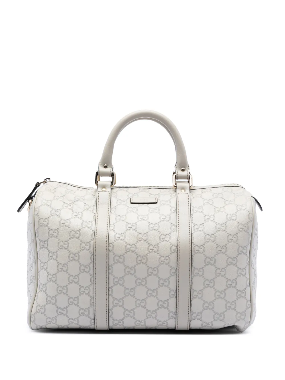 Gucci Pre-Owned 2016-2025 Medium Guccissima Joy boston bag - Bianco
