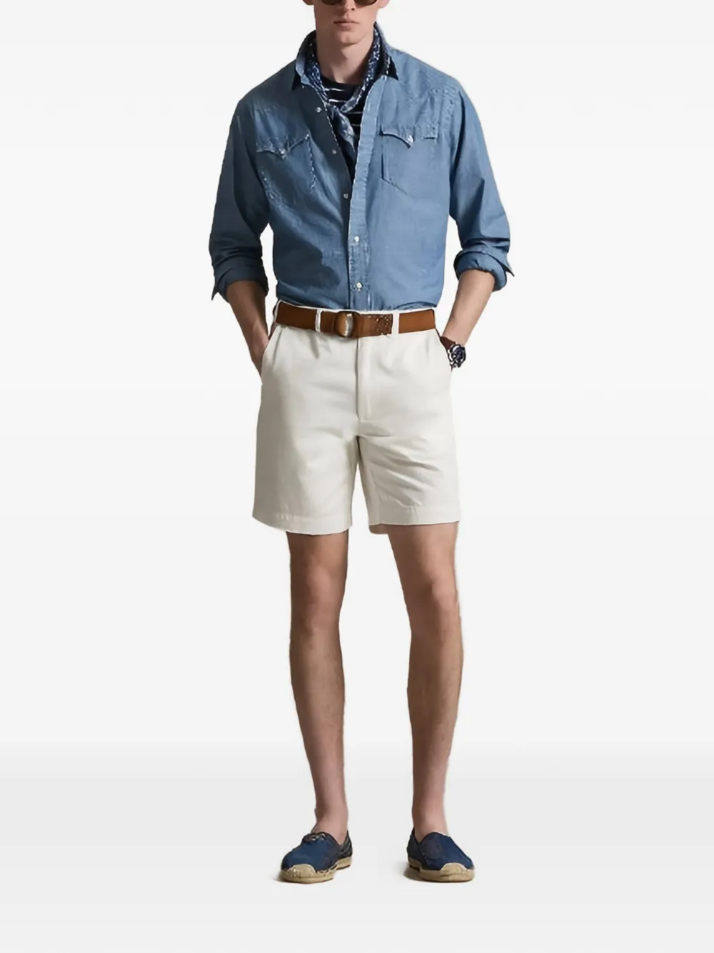 Polo Ralph Lauren Denim overhemd met zak met knopen Blauw