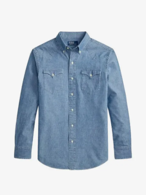 Polo Ralph Lauren buttoned-pocket denim shirt