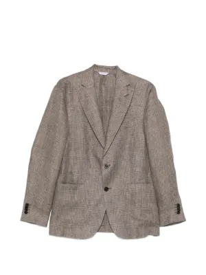 Boglioli チェック ダブルジャケット | ニュートラル | FARFETCH JP