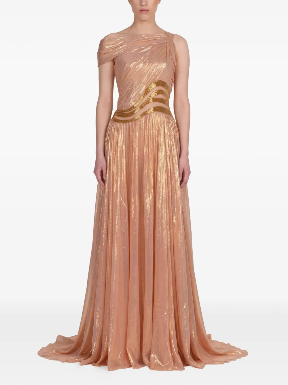 Gattinolli by Marwan Lurex avondjurk Roze