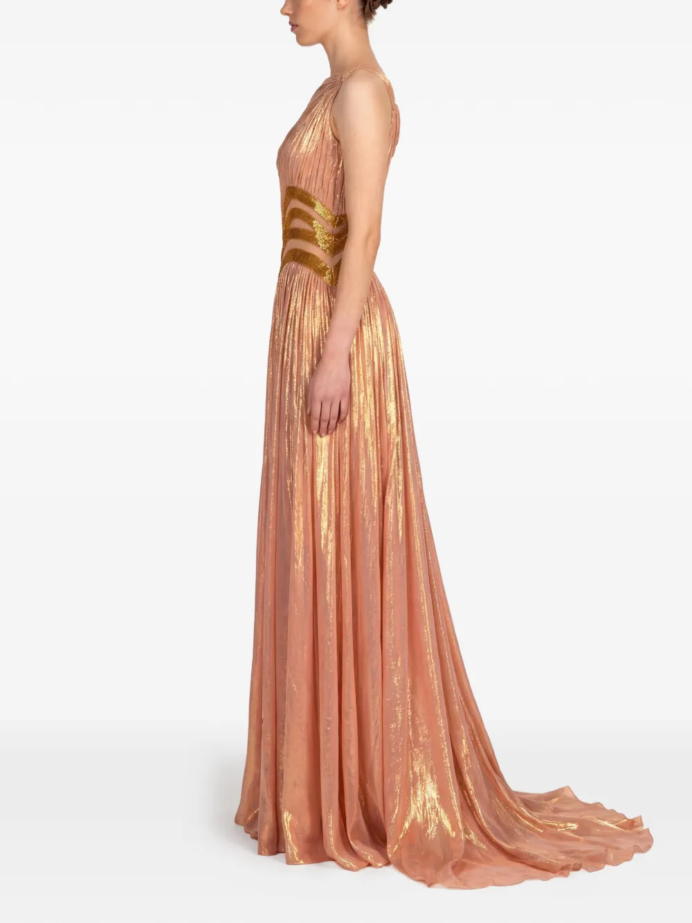 Gattinolli by Marwan Lurex avondjurk Roze
