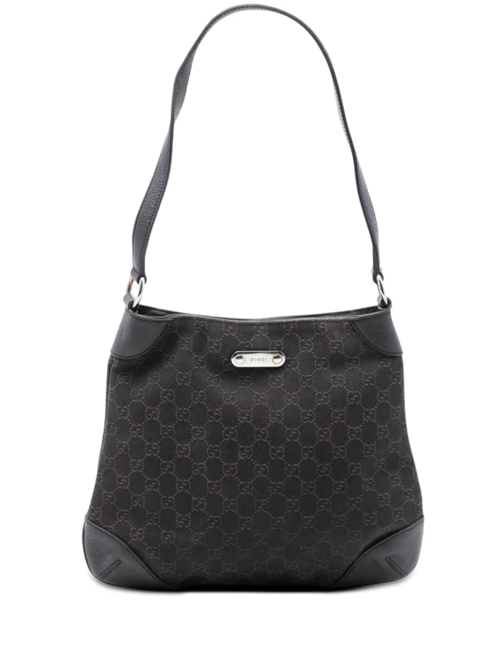 Gucci Pre-Owned 2016-2026 GG Denim shoulder bag - Marrone