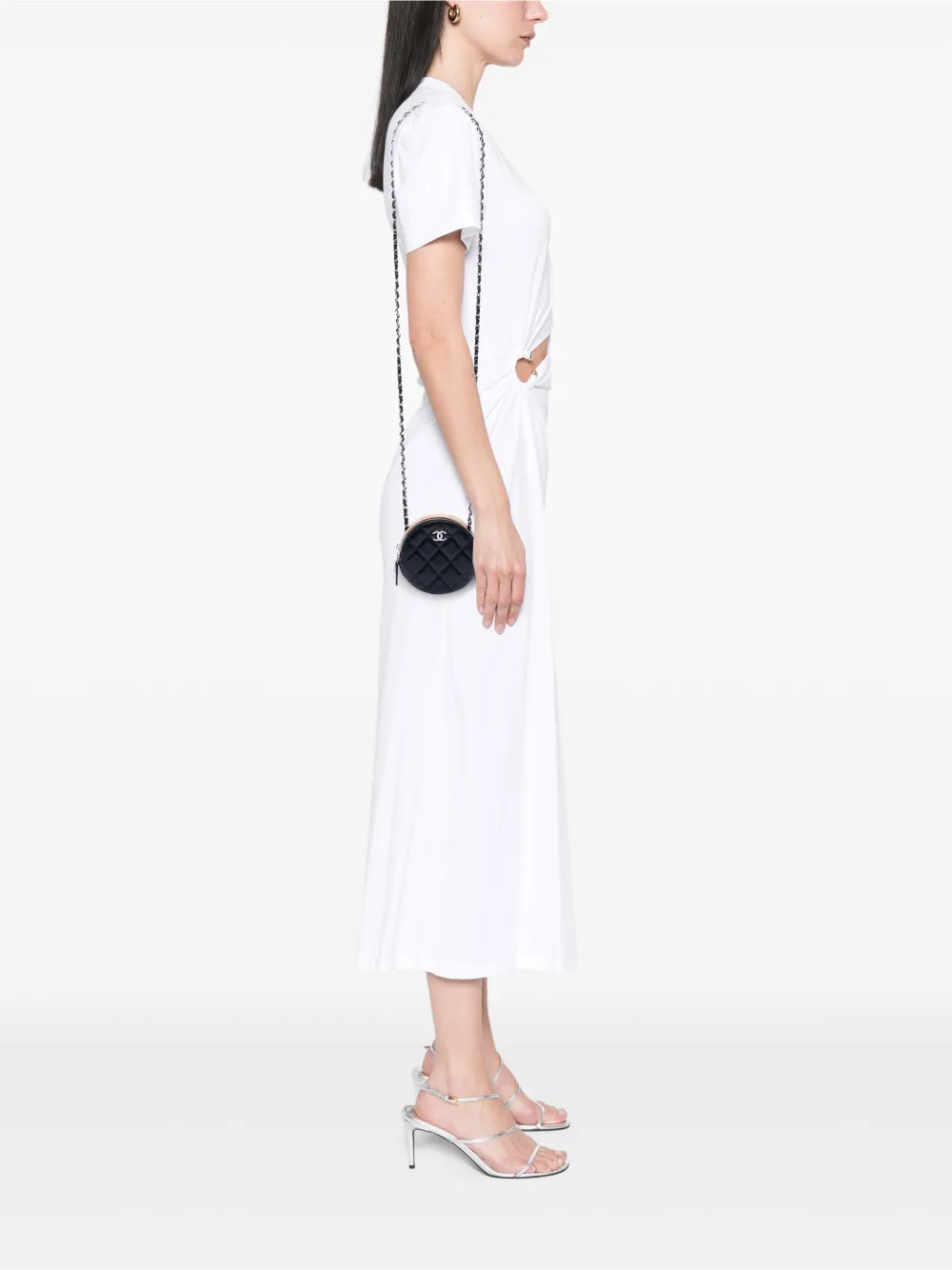  Chanel Pre-owned Clutch Con Catena Cc In Pelle Di Agnello Trapuntata Con Tripla Zip E Catena 2019 - Nero 