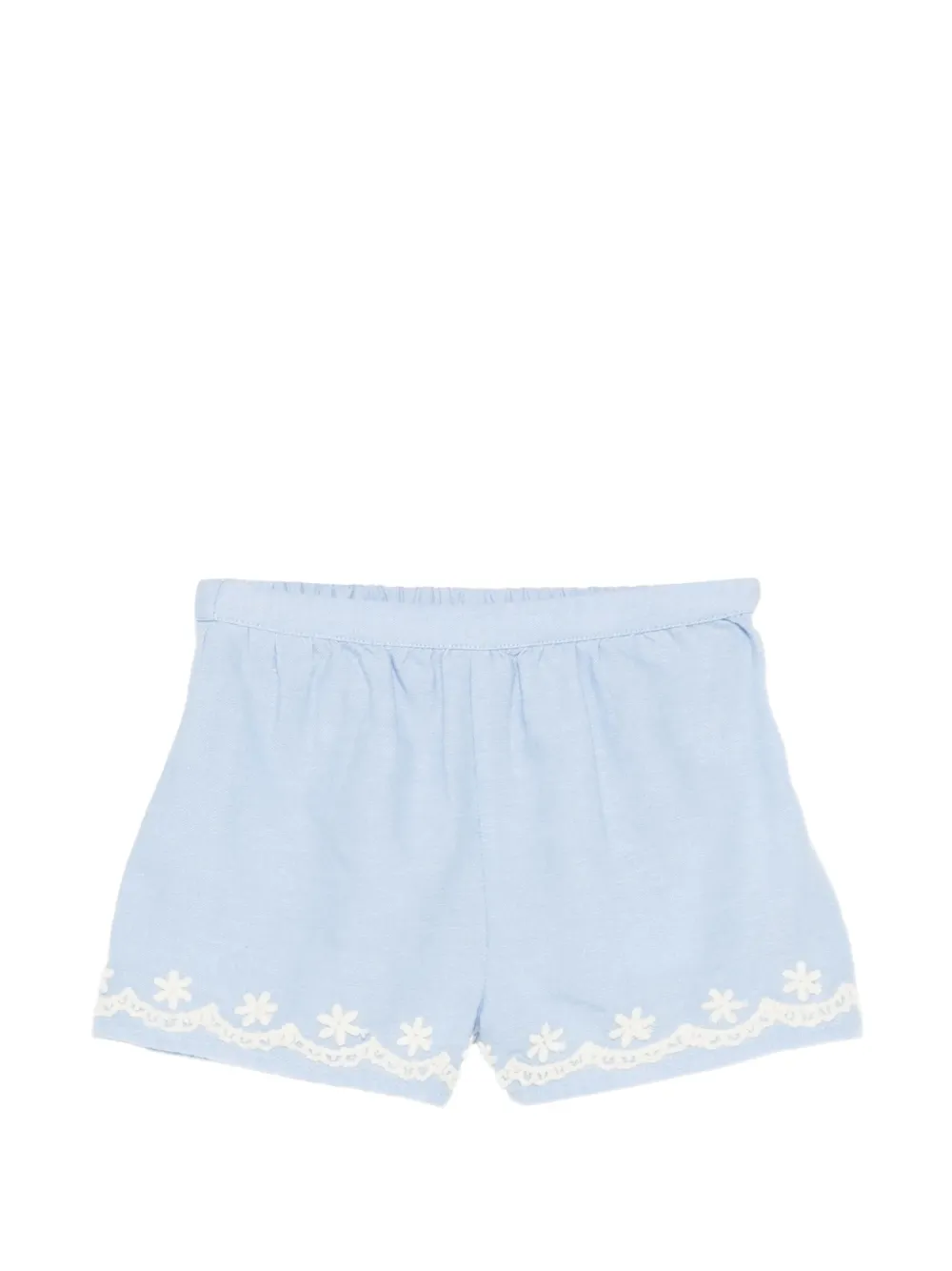 LOUISE MISHA KIDS floral-motif shorts - Blu
