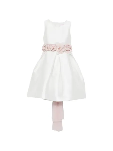 Mimilù floral-appliqué dress