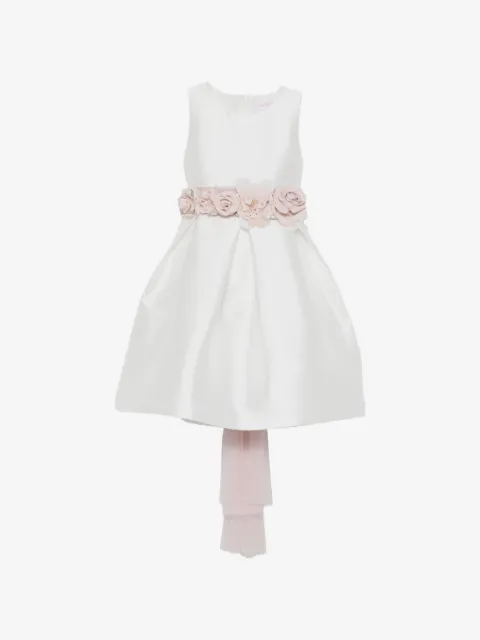 Mimilù floral-appliqué dress