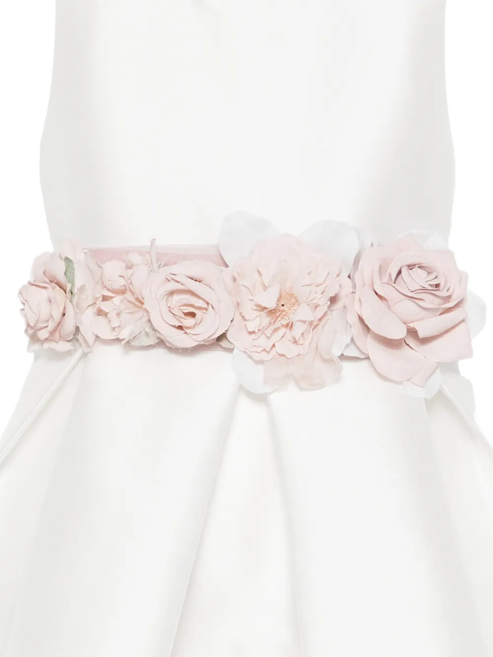Mimilù Jurk met bloemenpatch Wit