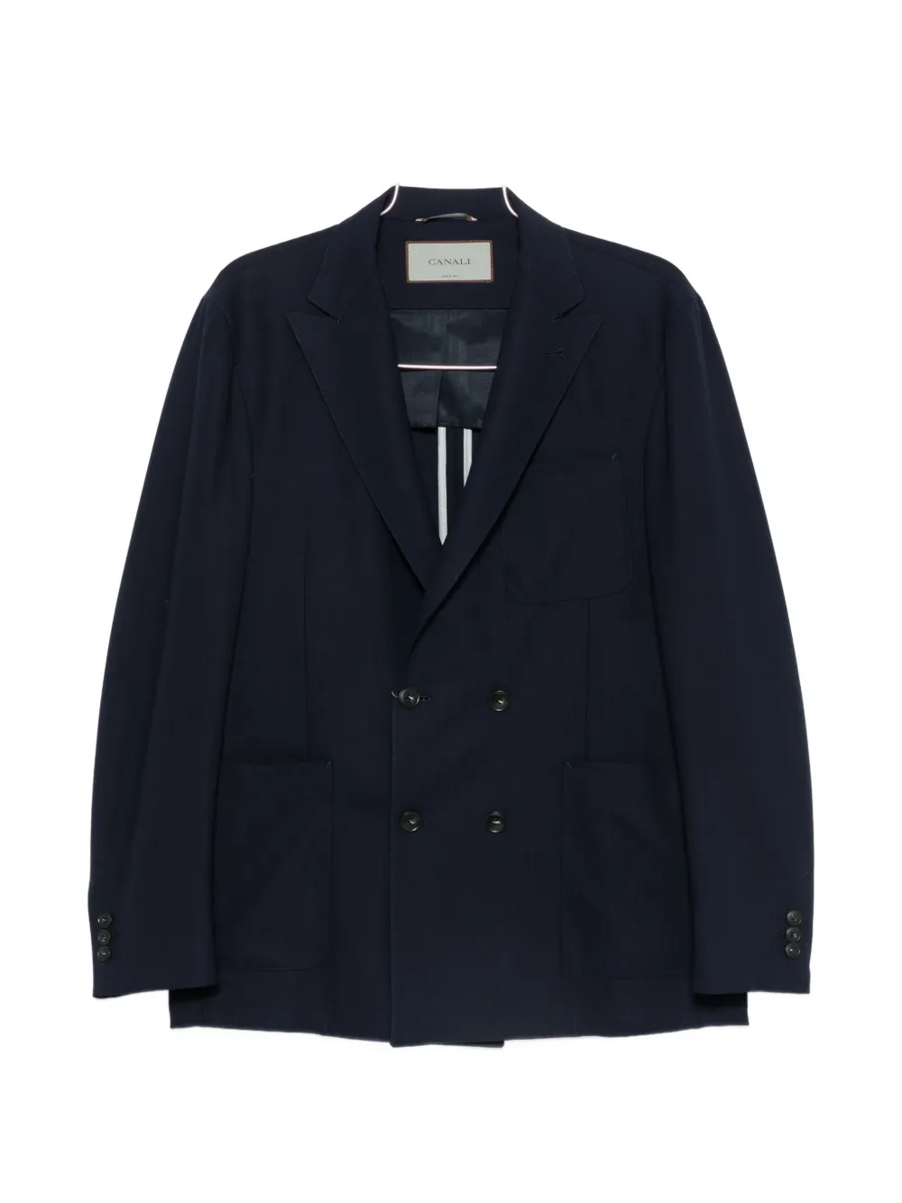 Canali double-breasted blazer - Blu