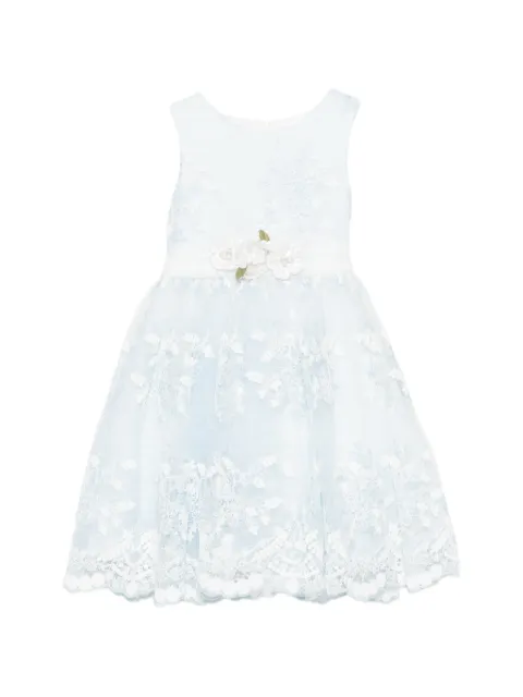 Mimilù floral-lace appliqué dress