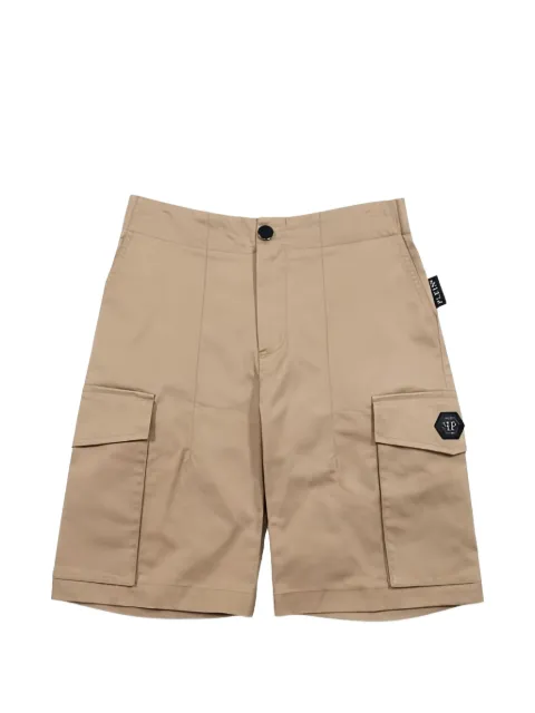 Philipp Plein Junior logo-patch pocket shorts